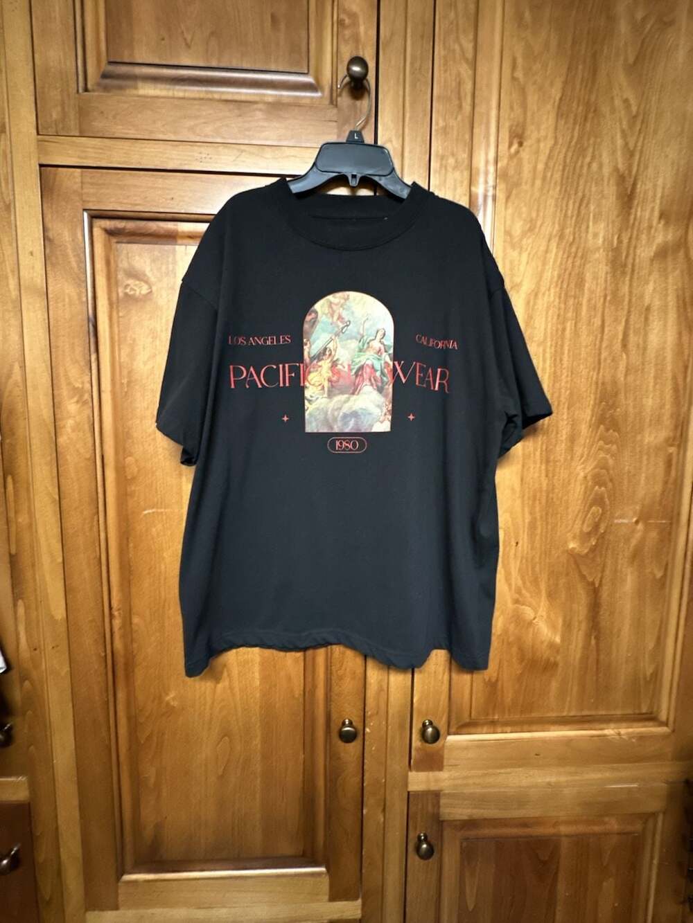 PacSun Pacific Sunwear Renaissance Oversized Graphic T-Shirt Black Size L